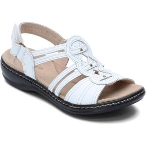 imageClarks Womens Leisa Janna SandalWhite Leather