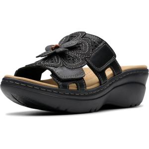 imageClarks Womens Merliah 2 Belle Heeled SandalBlack Combi Leather