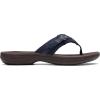 imageClarks Womens Breeze Sea SandalNavy SyntheticBrown Sole