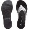 imageClarks Womens Breeze Sea SandalSilver SyntheticBlack Sole