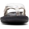 imageClarks Womens Breeze Sea SandalWhite SyntheticBlack Sole