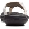 imageClarks Womens Breeze Sea SandalWhite SyntheticBlack Sole