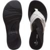 imageClarks Womens Breeze Sea SandalWhite SyntheticBlack Sole