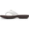 imageClarks Womens Breeze Sea SandalWhite SyntheticBrown Sole