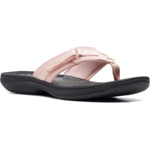 imageClarks Womens Breeze Sea SandalBlush SyntheticBlack Sole