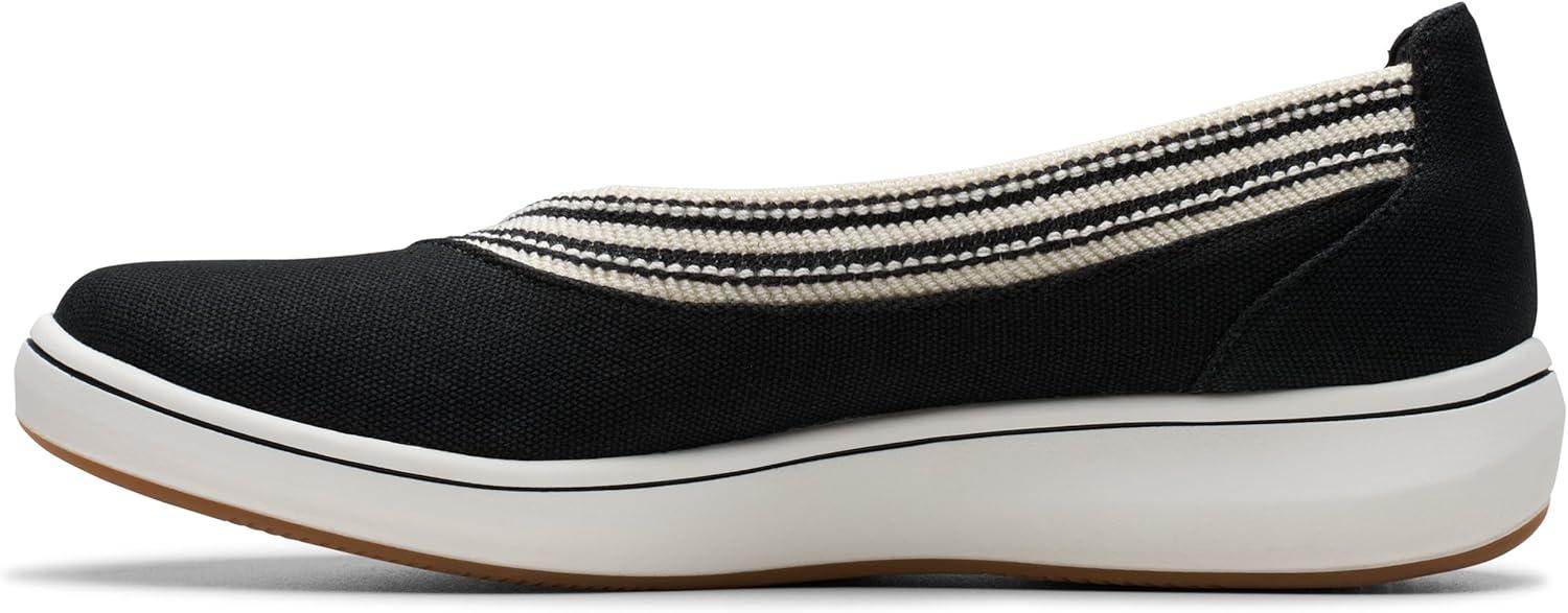 Clarks Women's BreezeSky Slip On Shoes - Comfortable Air Fabric Shoes
