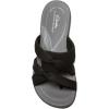 imageClarks Womens Breeze Rae Cam Slide SandalBlackGrey Textile