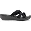 imageClarks Womens Breeze Rae Cam Slide SandalBlackGrey Textile