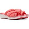 imageClarks Womens Breeze Rae Cam Slide SandalBright Coral Textile