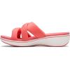 imageClarks Womens Breeze Rae Cam Slide SandalBright Coral Textile
