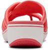 imageClarks Womens Breeze Rae Cam Slide SandalBright Coral Textile