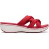 imageClarks Womens Breeze Rae Cam Slide SandalCherry Textile