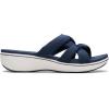 imageClarks Womens Breeze Rae Cam Slide SandalNavy Textile