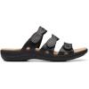 imageClarks Womens Laurieann Ayla Flat SandalBlack Leather