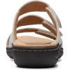 imageClarks Womens Laurieann Ayla Flat SandalWhite Leather