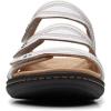 imageClarks Womens Laurieann Ayla Flat SandalWhite Leather