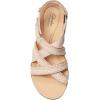 imageClarks Womens Laurieann Rena Leather Casual Strappy SandalsSand Combi