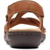 imageClarks Womens Laurieann Rena Leather Casual Strappy SandalsTan Combi