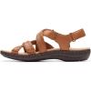 imageClarks Womens Laurieann Rena Leather Casual Strappy SandalsTan Combi