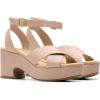 imageClarks Womens Nerisa Pearl Heeled SandalBeige Leather