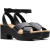 imageClarks Womens Nerisa Pearl Heeled SandalBlackBlack Leather