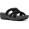 imageClarks Womens Breeze Rae Cam Slide SandalBlackGrey Textile