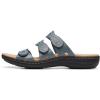 Blue Grey Leather