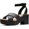 imageClarks Womens Nerisa Pearl Heeled SandalBlackBlack Leather
