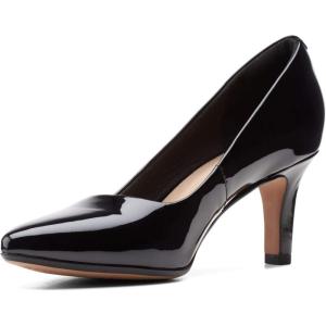 imageClarks Womens Illeana PumpBlack Patent Synthetic