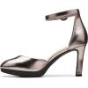 imageClarks Womens Ambyr 2 Cove PumpGun Metal Synthetic