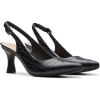 imageClarks Womens Kataleyna Step PumpBlack Croc Print Leather