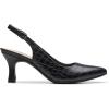 imageClarks Womens Kataleyna Step PumpBlack Croc Print Leather