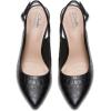 imageClarks Womens Kataleyna Step PumpBlack Croc Print Leather