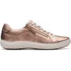 imageClarks Womens Nalle Lace SneakerRose Gold Lea
