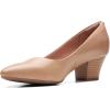 imageClarks Womens Teresa Step PumpWarm Beige Leather