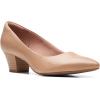 imageClarks Womens Teresa Step PumpWarm Beige Leather