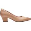 imageClarks Womens Teresa Step PumpWarm Beige Leather