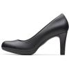 imageClarks womens Adriel Viola Dress Pump Black Leather 75 US