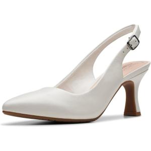imageClarks Womens Kataleyna Step PumpOff White Leather