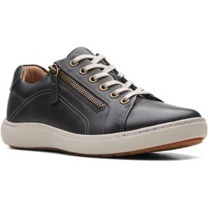 imageClarks Womens Nalle Lace SneakerBlack Leat