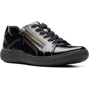 imageClarks Womens Nalle Lace SneakerBlack Patent Synthetic