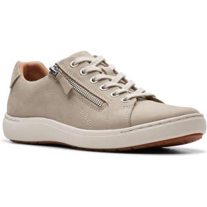 imageClarks Womens Nalle Lace SneakerStone Nubuck