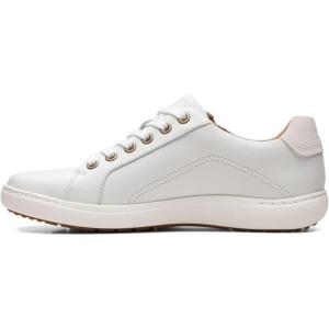 imageClarks Womens Nalle Lace SneakerWhite Leather