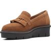 imageClarks Womens Airabell Slip LoaferDark Khaki Suede