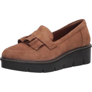 imageClarks Womens Airabell Slip LoaferDark Khaki Suede