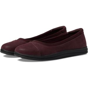 imageClarks Womens Breeze Ayla Ballet FlatBurgundy Synthetic