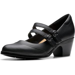 imageClarks Womens Emily2 Jane PumpBlack Leather