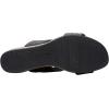 imageClarks Womens Chelsea Path Leather Chunky Wedge SandalsBlack Leather
