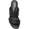 imageClarks Womens Chelsea Path Leather Chunky Wedge SandalsBlack Leather