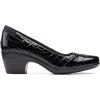 imageClarks Womens Emily AlexaBlack Patent Croc Synthetic